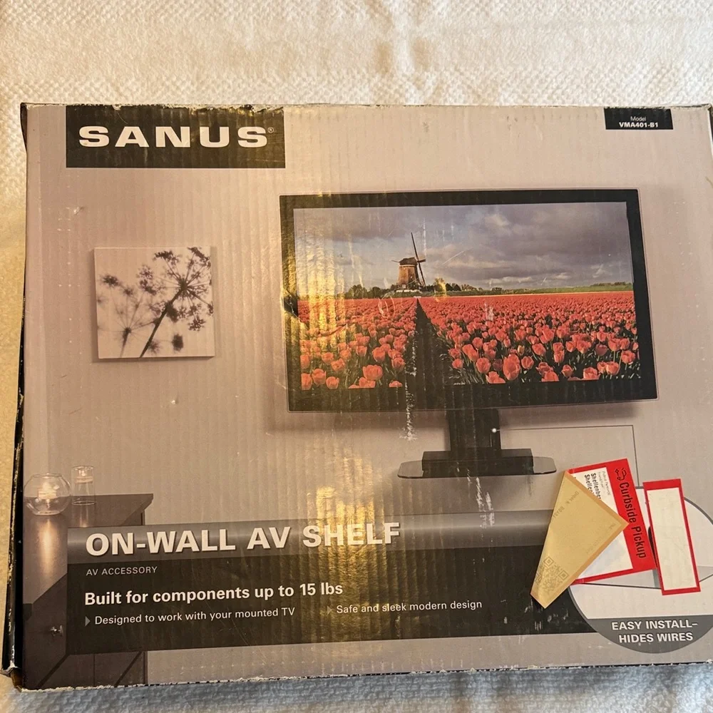 Sanuk Gray Wall Mount Shelf